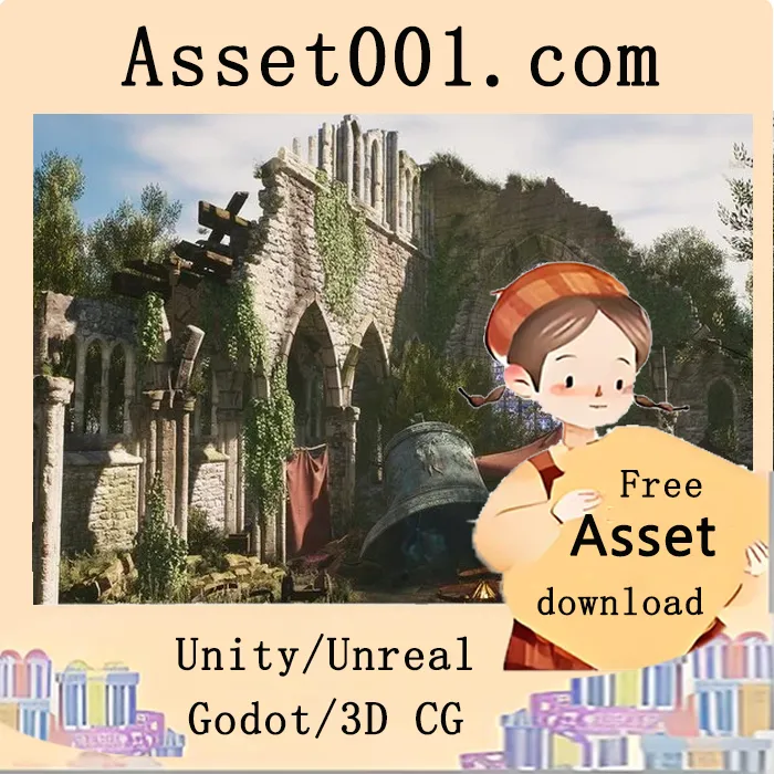 Bandit Abbey Environment ( Bandit Abbey Castle Medieval Medieval Medieval 3D )