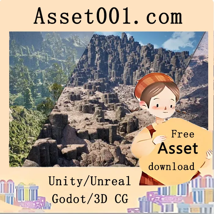 AutoEnv Procedural Rock Cliffs 5.6 支持自动地形生成与植被添加|AutoEnv Procedural Rock Cliffs 5.6