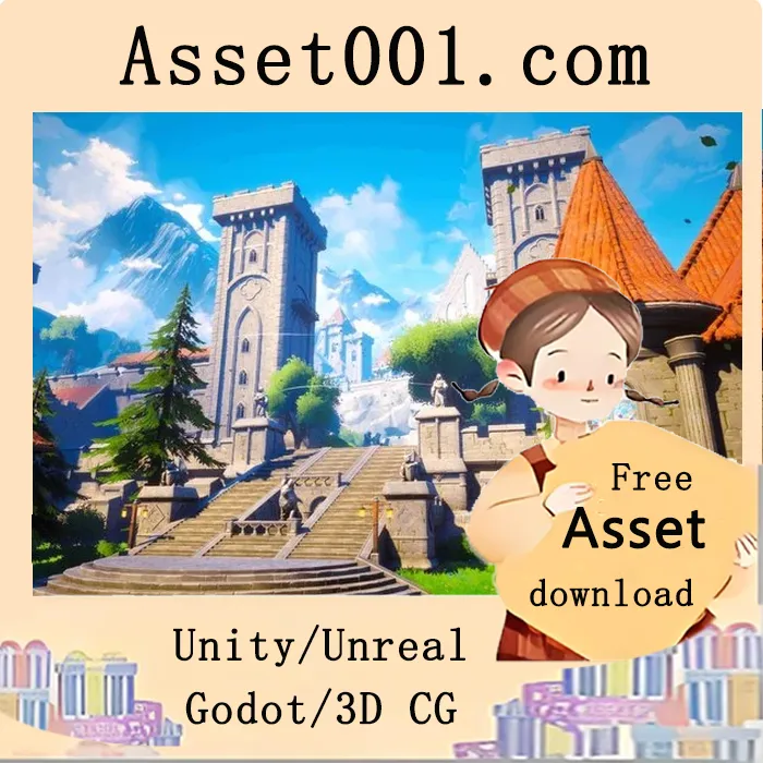 Unreal Engine 风格化城堡环境与室内包，包含1400+高质量模型|Stylized Fantasy Castle Environment (Stylized Castle, Modular, Medieval) 5.1+