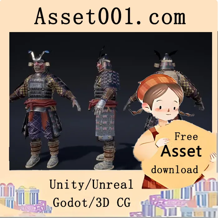 Unity官方发布全新武士角色模型，支持历史题材游戏开发|SAMURAI 4.18+