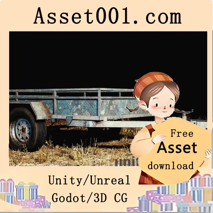 基于物理的可破坏车辆拖车模型|Physics-Based Destructible Vehicle Trailer v4.27+