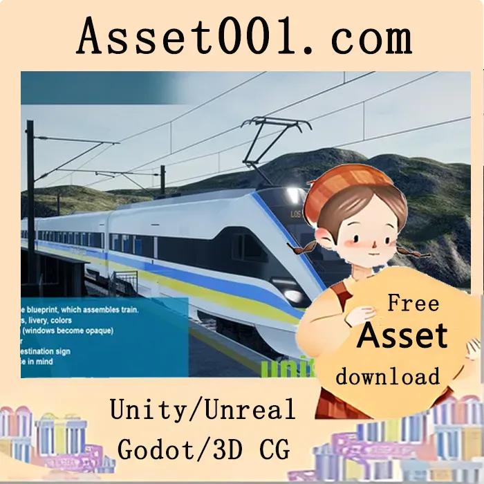 基于UE5的实时铁路系统包：5分钟搭建功能完整且高性能的铁路场景|Railway System with IC Train v4.27+