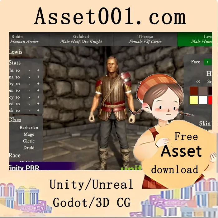 Unity角色创建模块：新游戏场景入门指南|Modules - Character Creation / New Game Scene v1.1