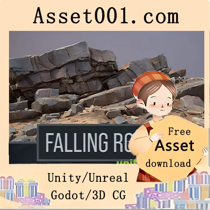 15种岩石坠落音效包：包含崩塌、坠落、碎裂等场景声音|Falling Rocks v1.0