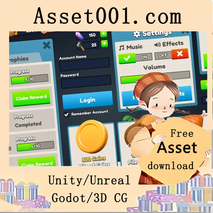Unity简单且多功能UI主题包，包含320+矢量图标及资源图形|Simple UI v0.5