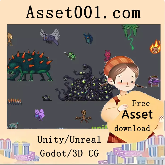 20个像素艺术生物，适用于几乎所有2D游戏中的英雄或敌人|Pixel Monsters Vol.2 v1.0