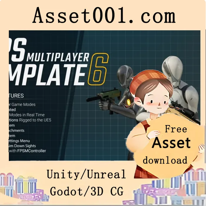 FPS多人游戏模板6 v6.0.3（5.6+）——支持武器载具、配件与自定义系统|FPS Multiplayer Template 6 v6.0.3 (5.6+)