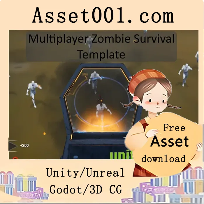 Unity多人求生僵尸生存模板，轻松开启线上联机对战|Multiplayer Zombie Survival Template v5.1+