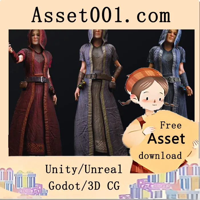 Unity幻想人类女性法师角色包：模块化角色资产集合|Modular Sorceress - Female Humans - Fantasy Collection v5.0+