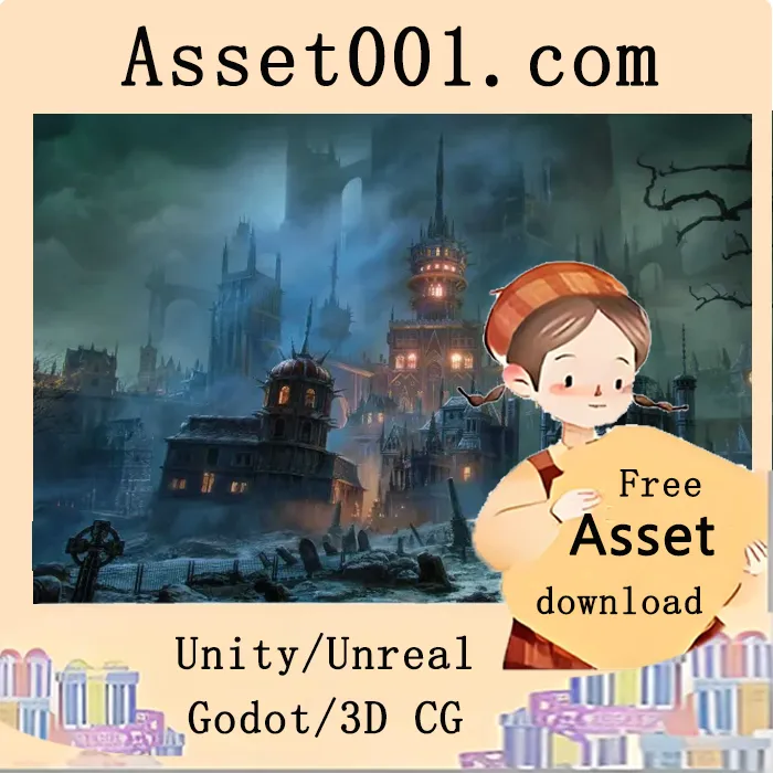 Unity中用于构建恐怖与暗黑奇幻世界的Ghost Realm资源包|KitBash3D - Ghost Realm for Unity