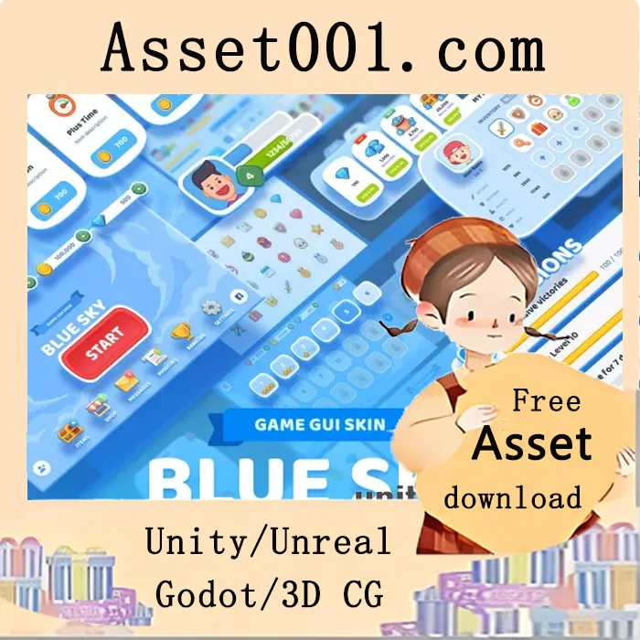 GUI Kit BlueSky 资产包特性介绍|GUI Kit - BlueSky v2.1.2
