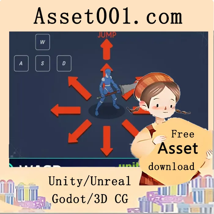 基于Unity引擎的2D上视角WASD角色控制器（支持ARPG/RPG/MMORPG项目）|Top-Down WASD Character Controller - ARPG / RPG / MMORPG / RPG Builder v1.0.3