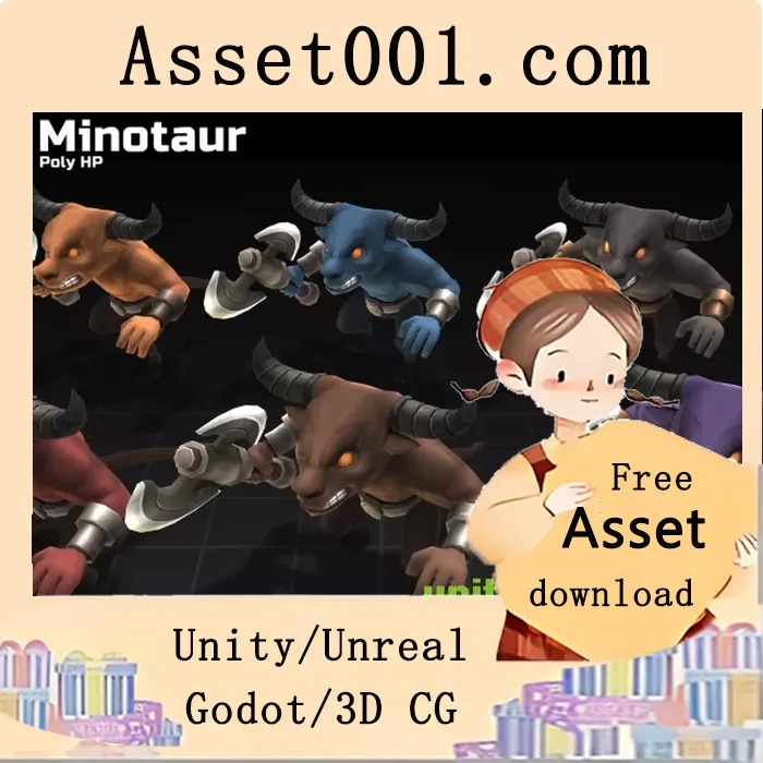 Minotaur角色模型技术参数详解|Poly HP - Minotaur v1.1
