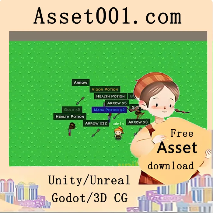 uMMORPG 2D游戏中的物品掉落系统插件介绍|2D Item Drop for the uMMORPG 2D v2.0.1