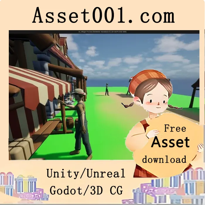基于蓝图的村民AI系统：Unreal Engine 5.6沉浸式NPC解决方案|Villager AI System for Unreal Engine 5.6