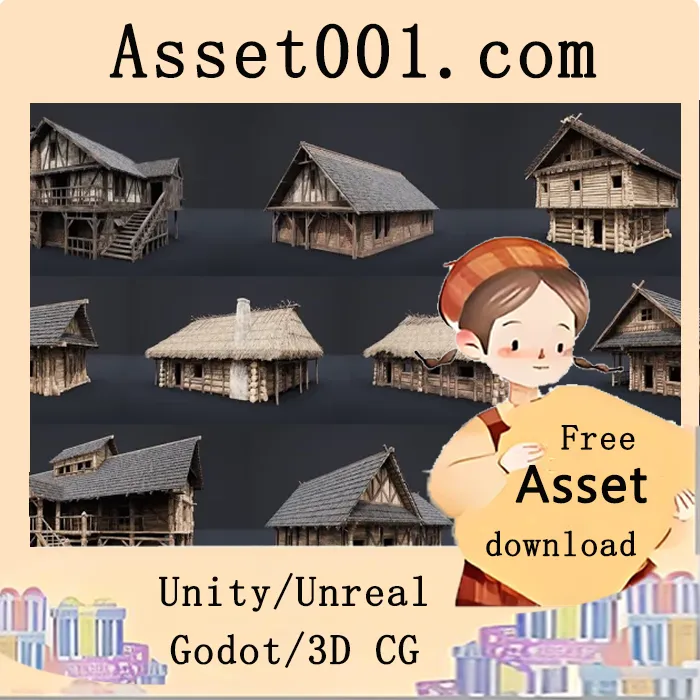 Unity商店推荐：10款可进入式中世纪房屋与小屋资源|Enterable Medieval Houses and Cottages - v1 v5.0+