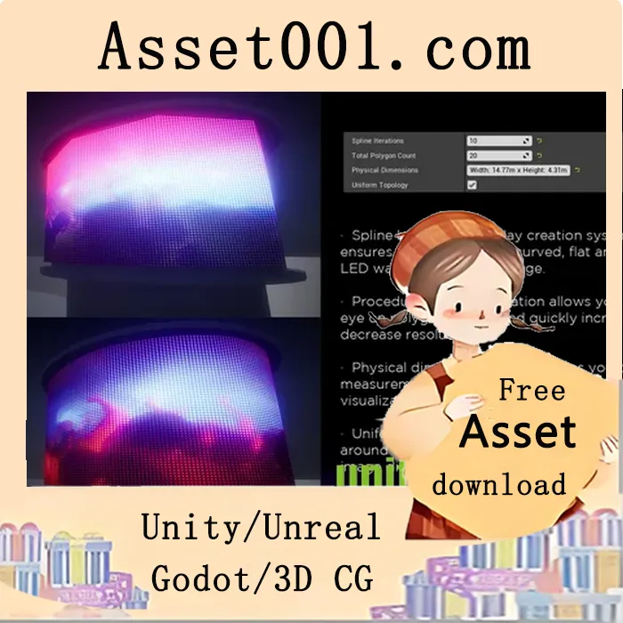 基于Unity的实时LED显示屏与数字广告牌创建工具|Real LED Sign and Digital Display Creator v5.1