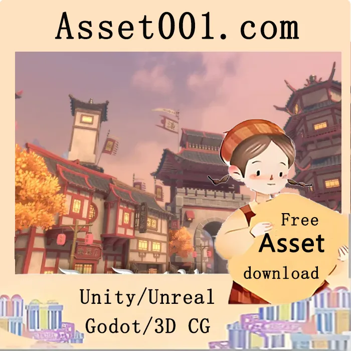 stylized far east kingdom 3d环境包：融合中式建筑与神话的沉浸式场景套件|STYLIZED Far East Kingdom v1.0