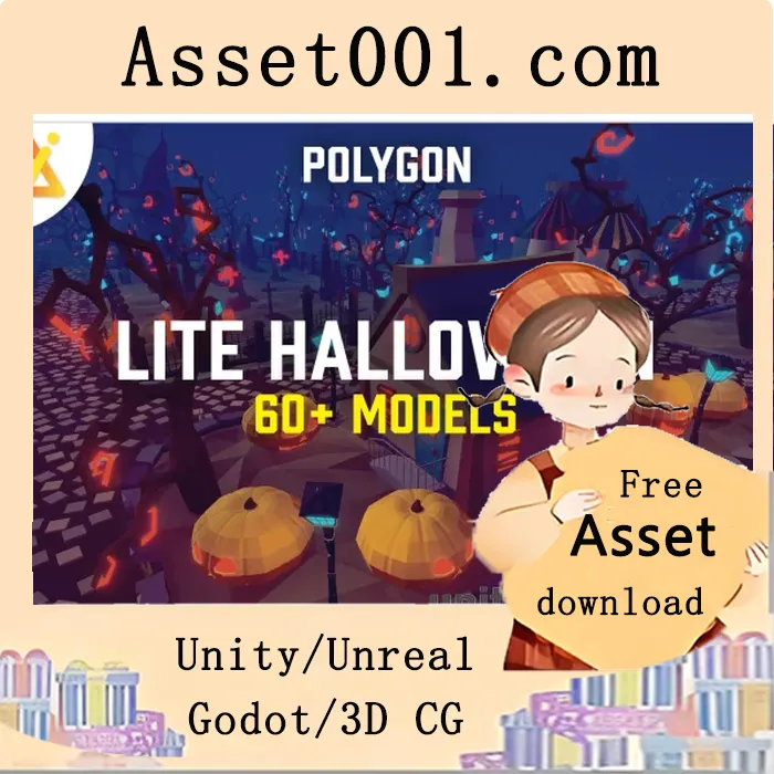 POLY - Lite Halloween 包：节日游戏增强资源包|POLY - Lite Halloween Pack v1.0