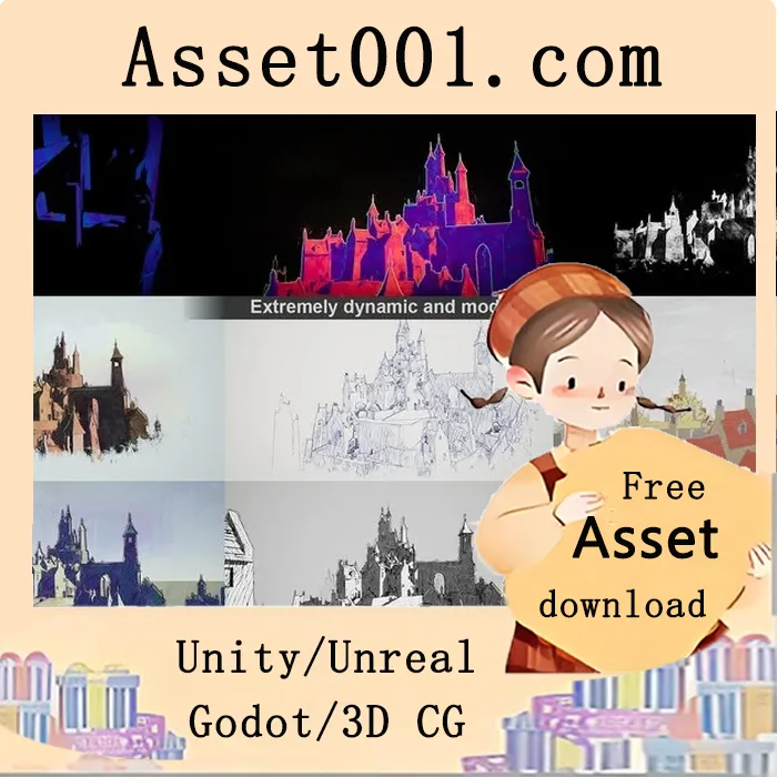 Dynamic Sketch Post-Process Material