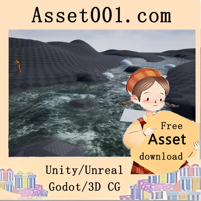 SHADERSOURCE 分支河流工具 v1.3b：基于样条网格与流场地图的智能河流分支生成系统|SHADERSOURCE - Branching River Tool v1.3b (5.5)
