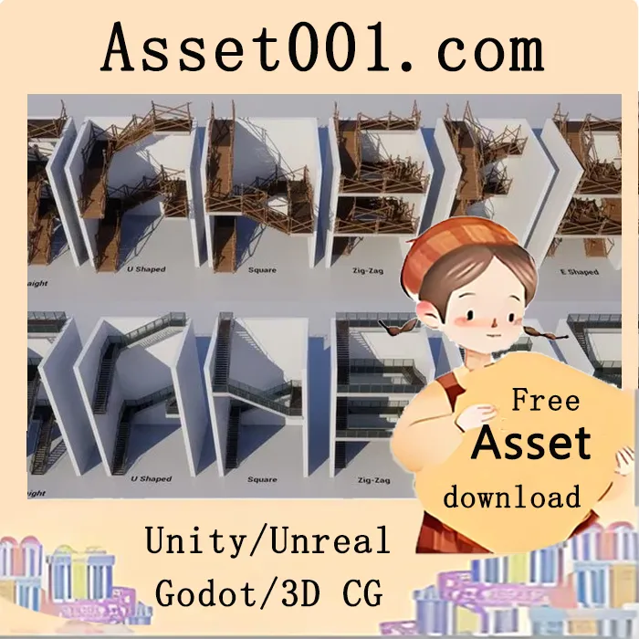 支持高度自定义的模块化楼梯蓝图设计|Modular Staircase Blueprint 5.5