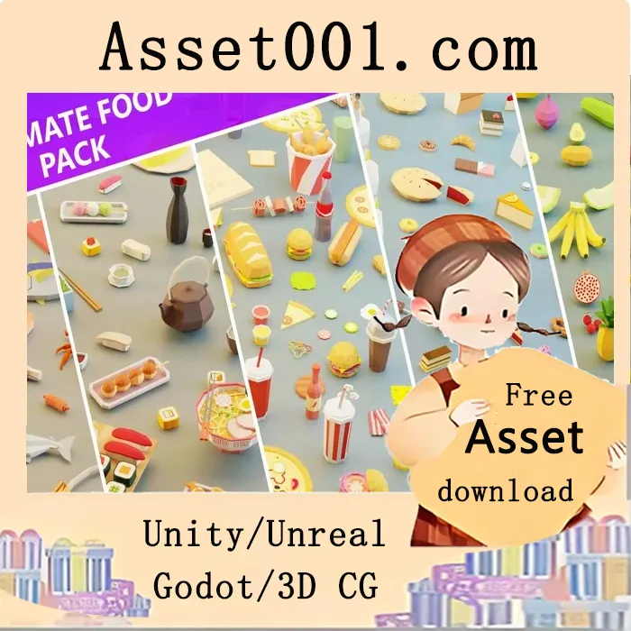 Unity食品包终极集合 v1.0：569个优化预制体与560+低多边形食品模型|Food Pack | Ultimate Food Pack Collection v1.0