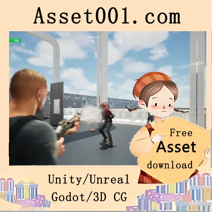基于Unreal Engine 5.6的下一代单人射击游戏角色系统：含MetaHuman、动态战斗与物理反应特效|Dup - SINGLE PLAYER - Shooter G.A.S.P. MetaHuman (5.6+)