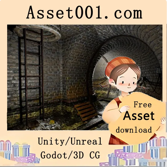 模块化废弃下水道场景，专为恐怖游戏设计|Abandoned Sewer v4.23+