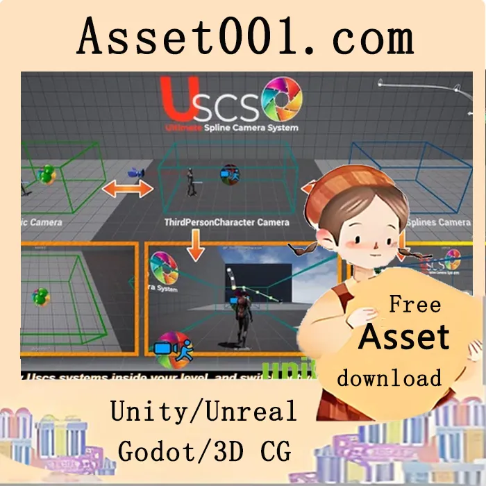 终极样条相机系统：适用于各类3D/2D游戏的易用且可定制相机解决方案|Ultimate Spline Camera System v5.1+