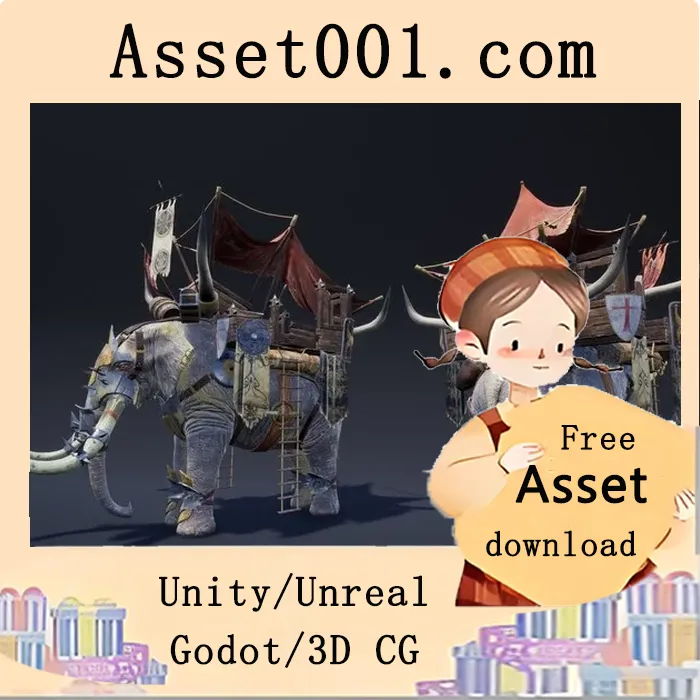 幻想大象角色模型及战斗动画详解|Fantasy Elephant 4.18