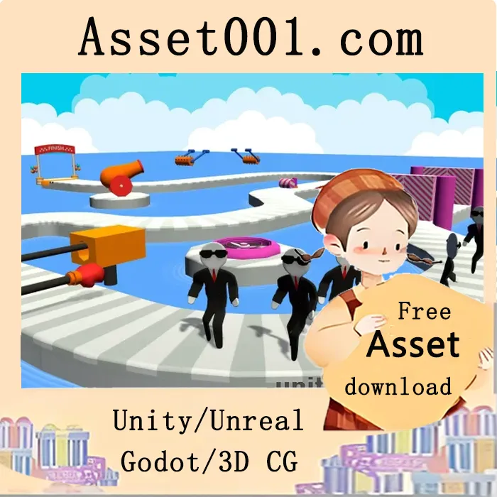 轻松游戏关卡包 + 纸人角色资产详解|Casual level pack + Paper man character v1.0