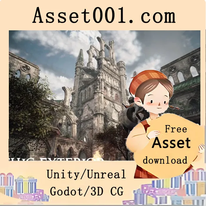 哥特风格外景包5.5：模块化、高性能且可定制的建筑与环境资源|Gothic Exterior Megapack 5.5