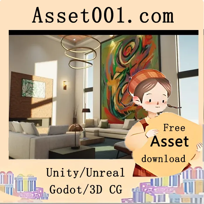 Modern Home / House Interior with 22 Original Modern Paintings ( Painting ) 5.4