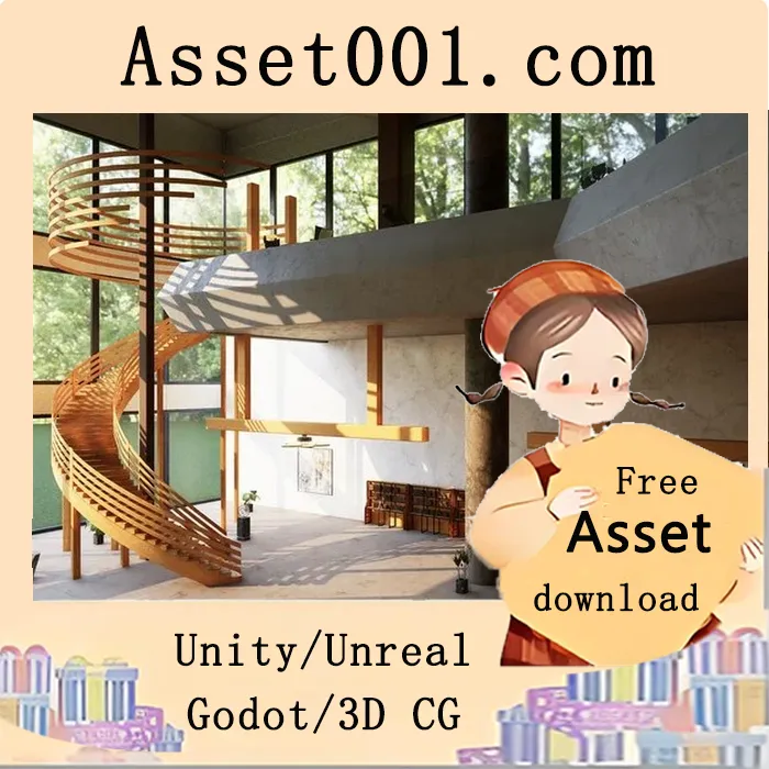 现代图书馆场景包：包含103个独特模型的高质量游戏级资产|Modern Library / Bookstore Environment ( Modern Library Bookstore ) 5.4