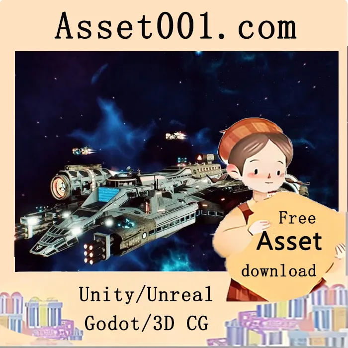 太空巡航防御者：165个独特模型的模块化科幻飞船资产包|Space Cruiser Defender