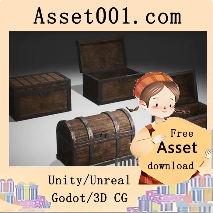 18个奇幻宝箱资源包：包含36个静态模型及交互式开箱功能示例|Eighteen Fantasy Chests Pack v4.19+