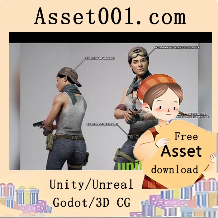 高精度数字人角色“Maria Mimi Estrada”完整建模与制作详解|Survival NPC - Maria 