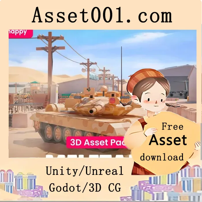 军事低多边形3D模型包2.1：415个资产构建沉浸式战场场景|Military - Low Poly 3D Models Pack 2.1