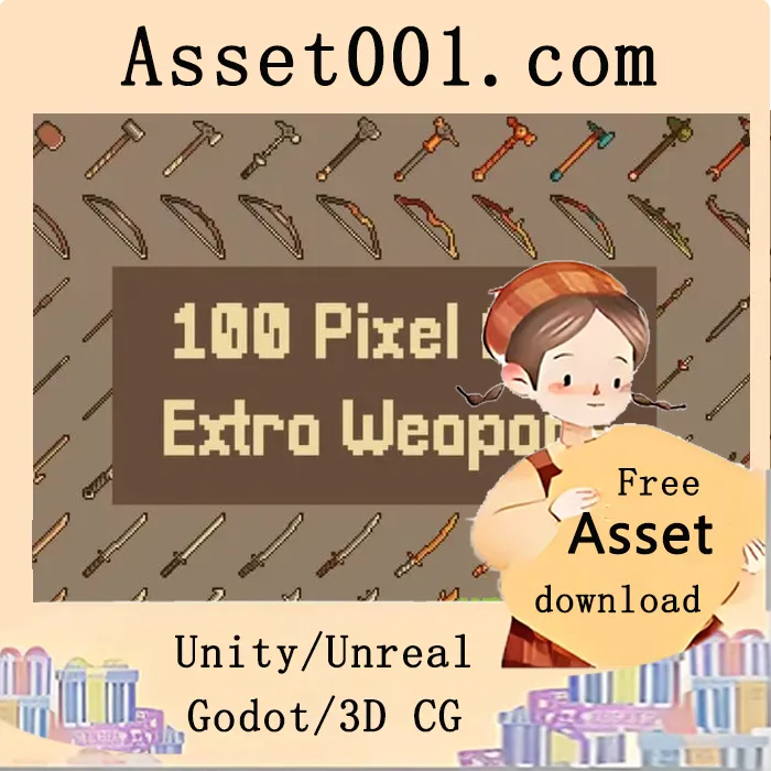 Medieval Weapons Pixel Art 32x32 Icon Pack