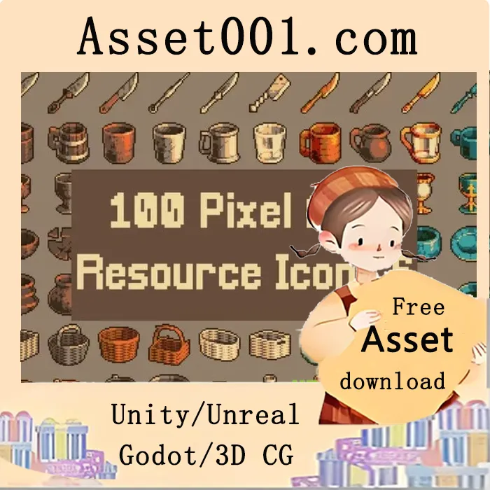 Medieval Household Items 32x32 Pixel Art Icons