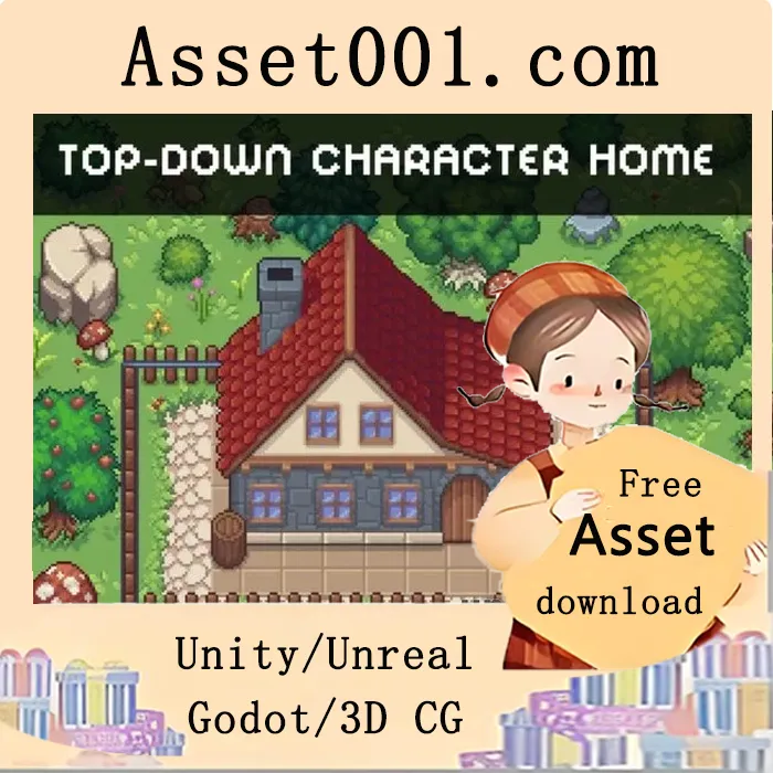 Main Character’s Home – Free Top-Down Pixel Art Asset
