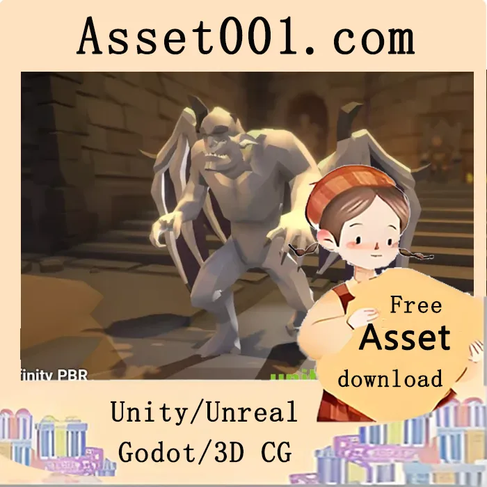 Low Poly Character - Gargoyle - Fantasy RPG v3.0.3.4