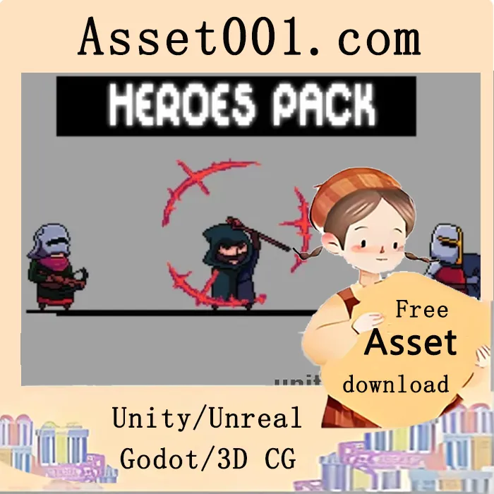 RPG Heroes Pixel Art Asset Pack