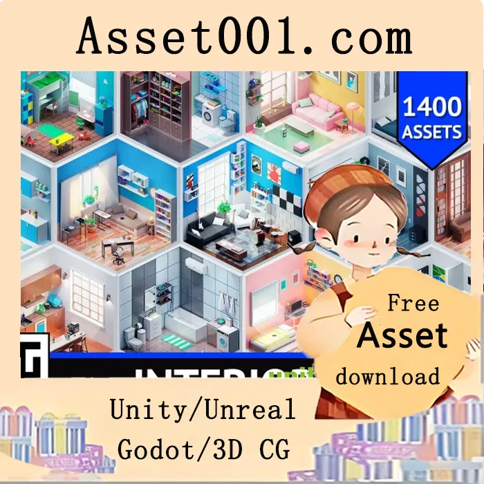Unity室内场景资产包：1391个独特模型与28个演示场景|Interior 1 v1.0