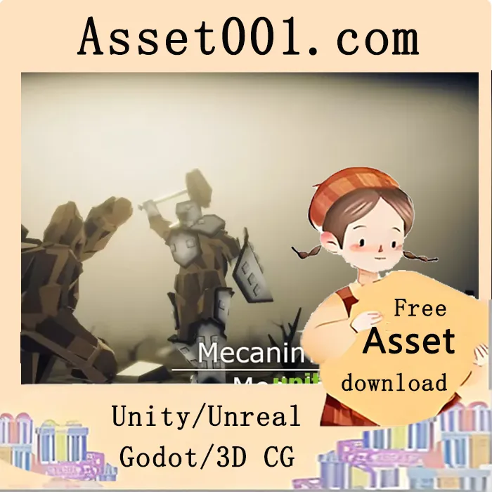 Stylized LowPoly Golem Pack v1.0