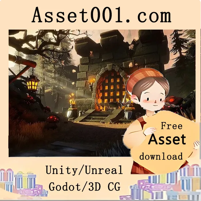 stylized fantasy环境包，包含29个高质量资产|Stylized Fantasy Environment ( Fantasy Stylized Stylized Fantasy Castle Castle ) 5.5