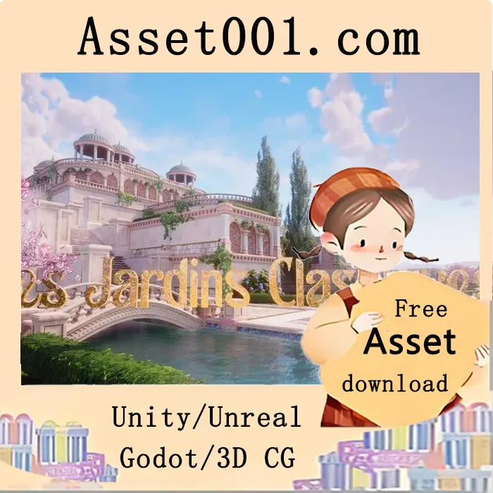 经典模块化花园贴图集：轻松拼接，快速构建惊艳场景|Classical Modular Gardens