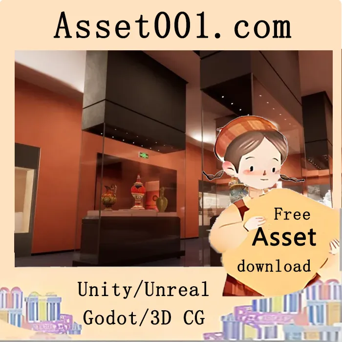 中国风格博物馆场景资源包：支持独立使用与拖拽操作|Museum v4.25+