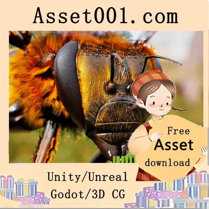 4K高清蜜蜂模型资源包：含3种动画、骨骼绑定与物理模拟|Animalia - Honeybee v4.24+